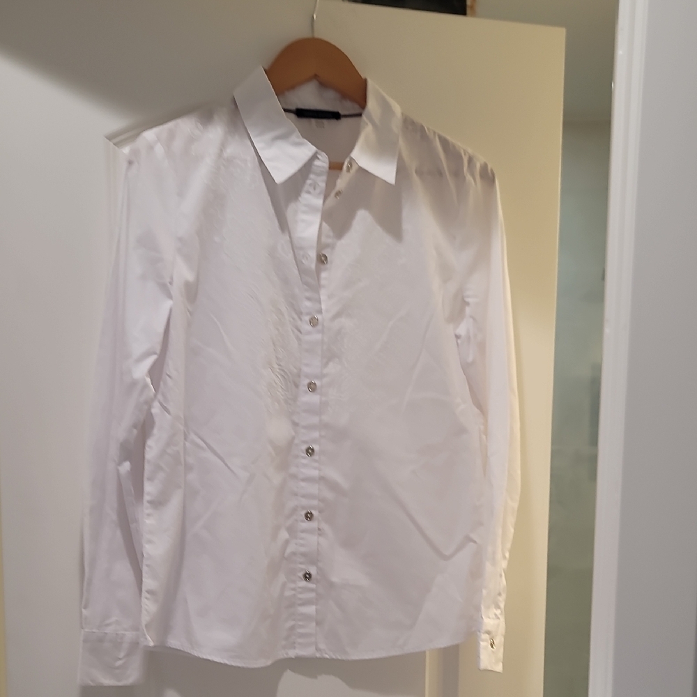 Tommy Hilfiger White Dress Shirt with Classic Collar